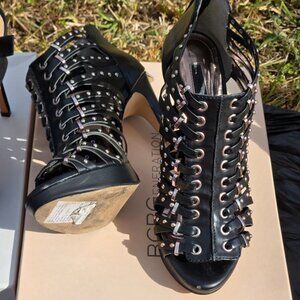 BCBGeneration | Maxell Black Studden | Strap 4 inch Heels | Used